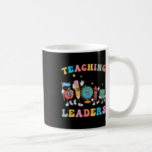 Retro-Lehre Zukunftsführer Groovy-Lehrer zurück  Kaffeetasse