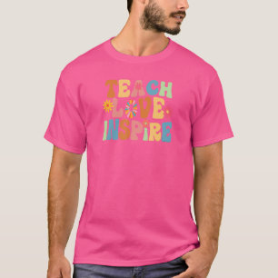 Retro Lehren Liebe Inspirieren Zurück zur Schule L T-Shirt