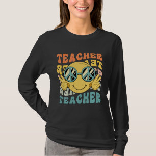 Retro-Lehrer Happy Smile Face Grundschule T T-Shirt