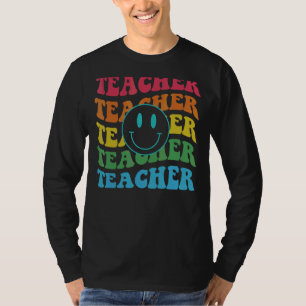 Retro-Lehrer Inspiration farbenfrohe Grundlegend S T-Shirt
