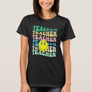 Retro-Lehrer Inspiration farbenfrohe Grundlegend S T-Shirt