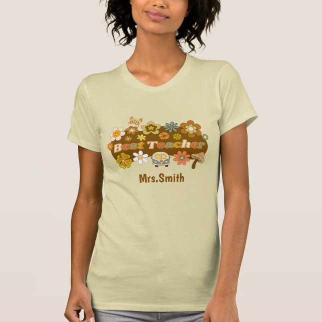 Retro-Lehrer-T-Shirt T-Shirt (Vorderseite)