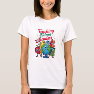 Retro-Lehrer zukünftige Führungskräfte Lehrer Schu T-Shirt