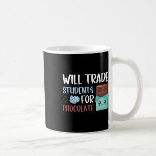 Retro-Lehrerin Valentine wird Studierende für die Kaffeetasse