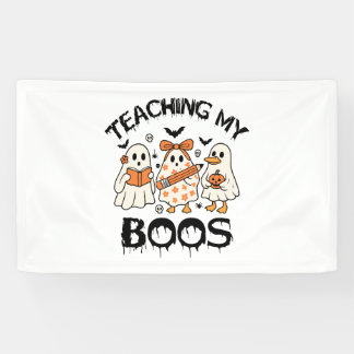 Retro lehrt mein Boos Halloween Banner