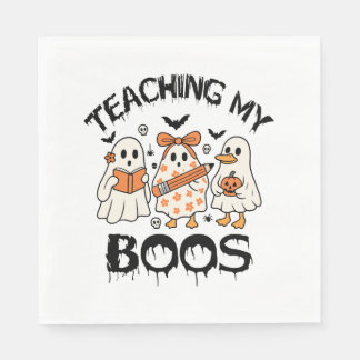 Retro lehrt mein Boos Halloween Serviette