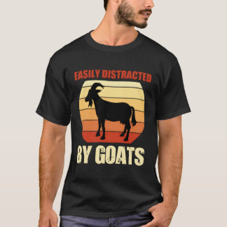 Retro leicht ablenkbar durch Ziegen Vintage-Herde T-Shirt