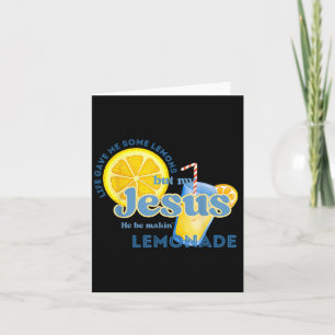 Retro Lemonade Christliches Sprichwort Karte