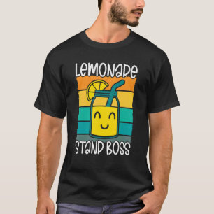 Retro Lemonade Stand Boss Ice Lemon Juice Lemons m T-Shirt