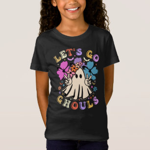Retro Let's Go Ghouls   Niedliches Halloween-Geist T-Shirt