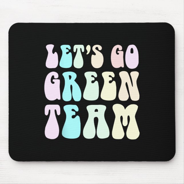 Retro Let's Go Green War Game 60's Go Summer Camp Mousepad (Vorne)