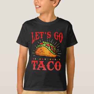 Retro Lets Go Taco-Shirt Lustig Lets Go Taco Für M T-Shirt