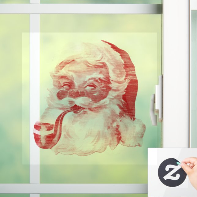 Retro Letterpress Stil Santa Maria degli Angioli Fensteraufkleber (Zuhause)