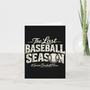 Retro letzte Baseball-Saison Senior Baseball-Mutte Karte