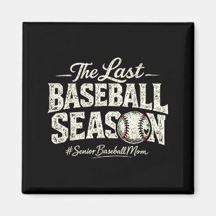 Retro letzte Baseball-Saison Senior Baseball-Mutte Magnet
