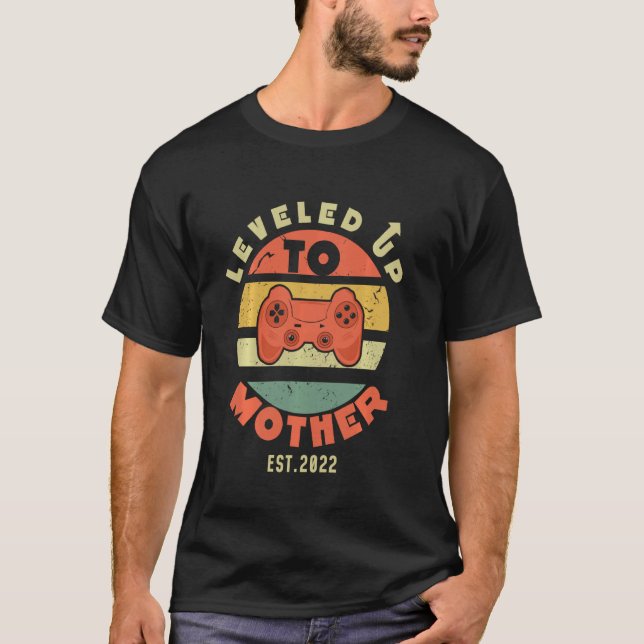 Retro-Level bis Mother 2022 Gaming-Gamer T-Shirt (Vorderseite)