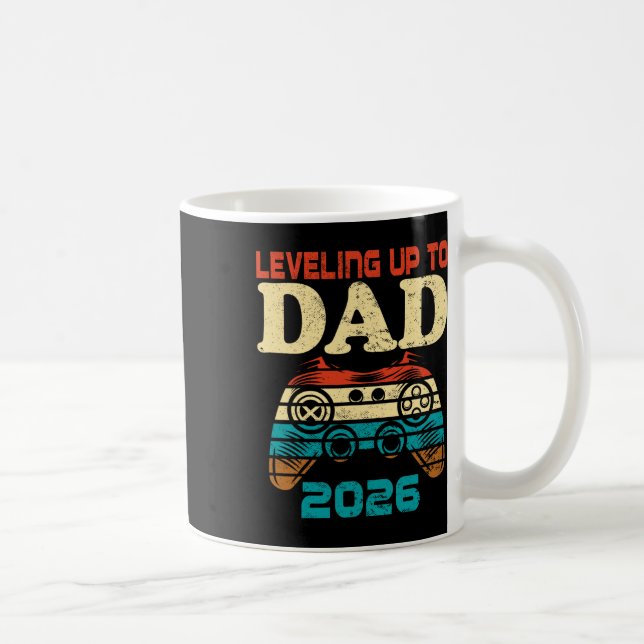 Retro Leveling Up To Daddy Again 2026 Promoted To  Kaffeetasse (Rechts)