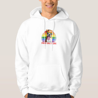 Retro LGBT Prix Liebe ist Liebe Hoodie