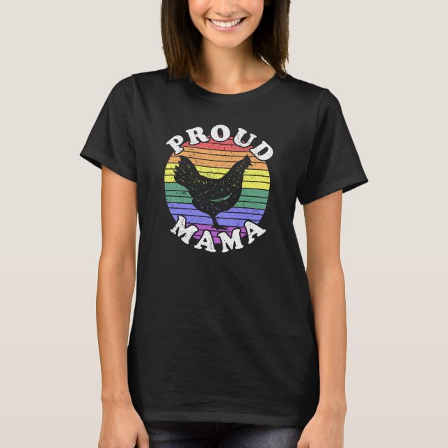 Retro-LGBT-Prothesen-Mama T-Shirt (Vorderseite)