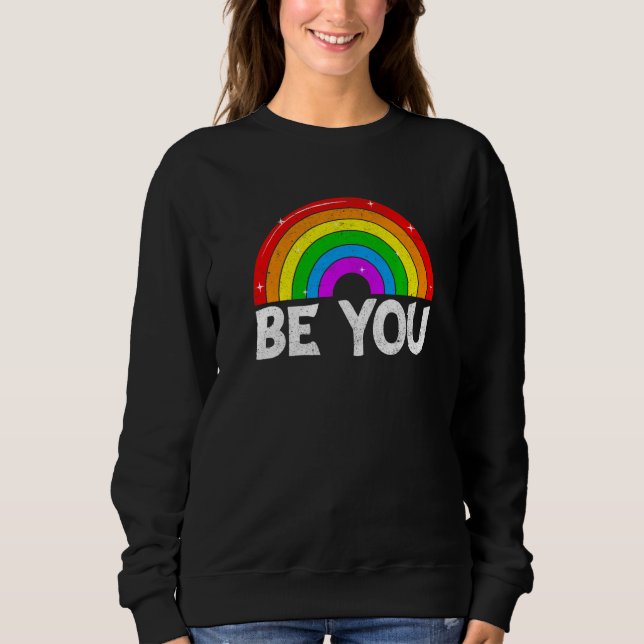 Retro LGBT Rainbow Pride Gay Monat LGBT You Clo Sweatshirt (Vorderseite)