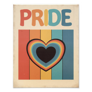 Retro-LGBTQ+-Stolz Fotodruck