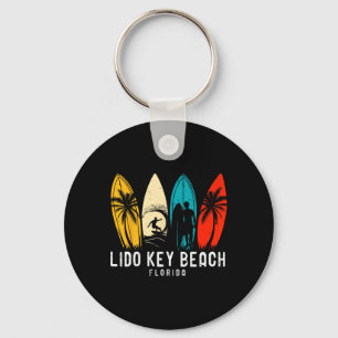 Retro Lido Key Beach Florida Surfboarder Design Fü Schlüsselanhänger