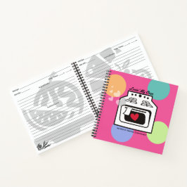 Retro-Liebe Backofen Personal Kochbuch Rezept Note Notizbuch