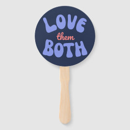 Retro Liebe beide Pro Life Mama Ungeborenes Baby Fächer