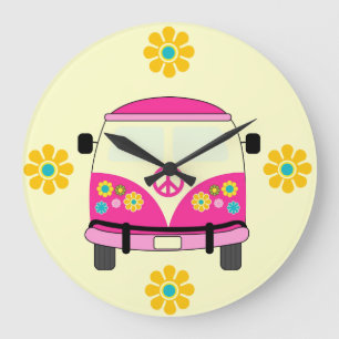 Retro Liebe-Bus-Wand-Uhr Große Wanduhr