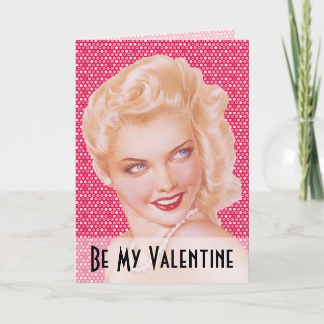 Retro-Liebe der 40er Jahre Feiertagskarte (Vorderseite)