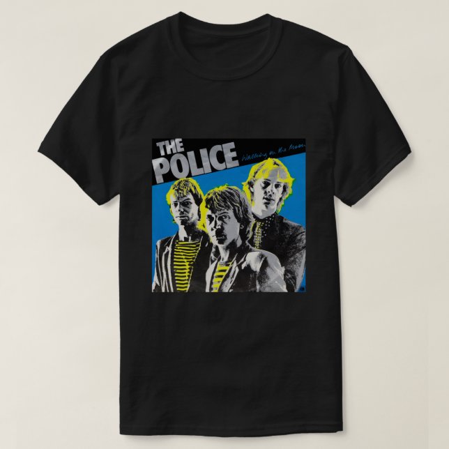 Retro-Liebe der Polizeiband-Musikgeschenk für den  T-Shirt (Design vorne)