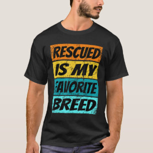 Retro Liebe Hunde Rettung Hunde gerettet ist mein T-Shirt