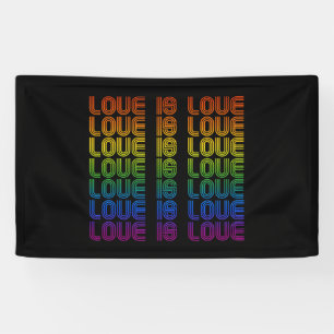 Retro Liebe ist Liebe Banner