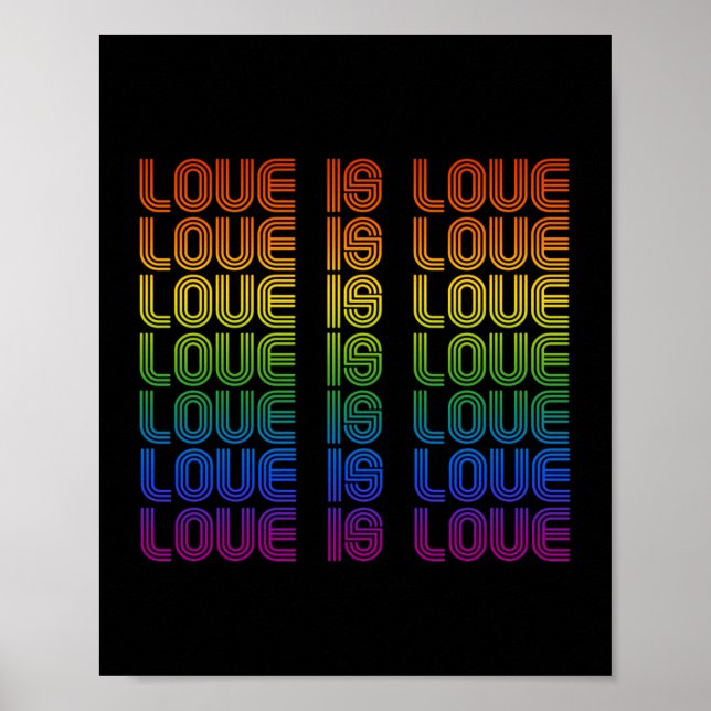 Retro-Liebe ist Liebe Poster (Vorne)