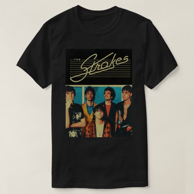 Retro-Liebe - klassisches Schlagband T-Shirt (Design vorne)