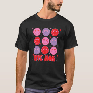 Retro-Liebe mehr Glück am Valentinstag T-Shirt