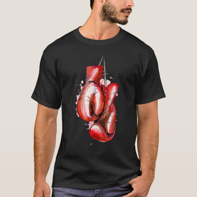 Retro Liebe Red Boxing Boxhandschuhe Boxer 2022 T-Shirt (Vorderseite)