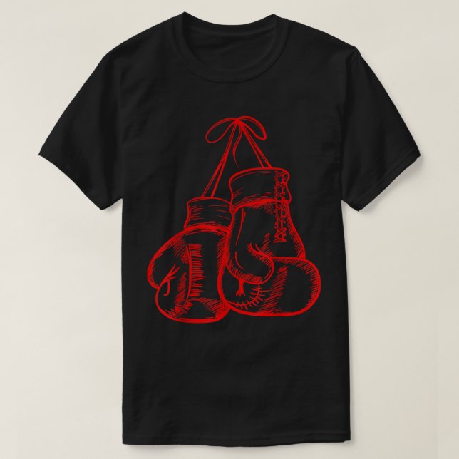 Retro Liebe Red Boxing Gloves Geschenke Boxer Gesc T-Shirt (Design vorne)