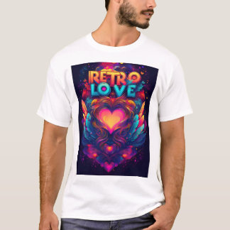 Retro-Liebe-T - Shirt