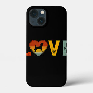 Retro-Liebe-thematisierter Jack Russell Terrier Hu Case-Mate iPhone Hülle
