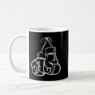 Retro-Liebe Weiße Boxhandschuhe Geschenke Boxer-Ge Kaffeetasse