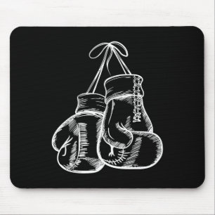 Retro Liebe White Boxing Gloves Geschenke Boxer Ge Mousepad