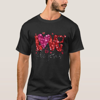 Retro Liebe wie Jesus Coquette Herzchen Bow Jesus T-Shirt