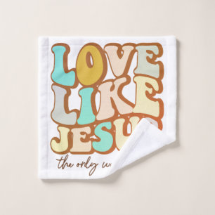 Retro-Liebe wie Jesus Waschlappen