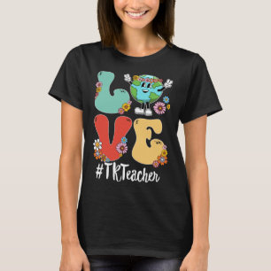Retro Liebe World Earth Day 2023 TK Lehrer T-Shirt