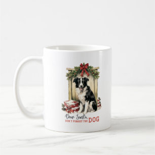 Retro lieber Santa vergiss Weihnachten des Hundes Kaffeetasse