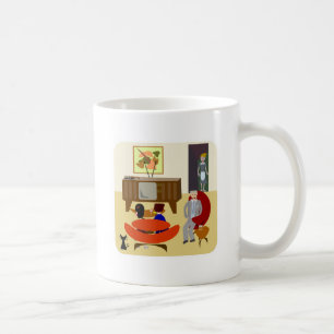 Retro Lifestyle Fun 60 Niedliche Zuhause Art  Tasse
