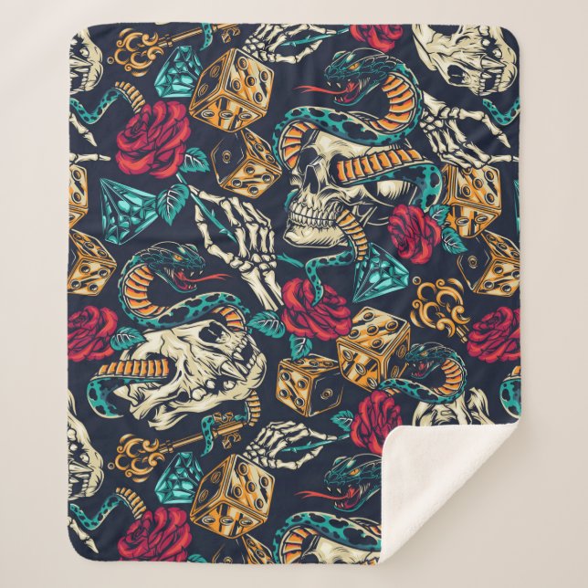 Retro Lifestyle Sherpadecke (Vorderseite)