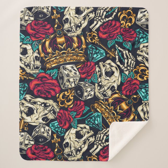 Retro Lifestyle Sherpadecke (Vorderseite)