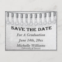 Retro Light Bulle Save the Date